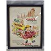 Image 1 : "Clark's Chewing gum" ad, framed magazine cut out - 12"x15"