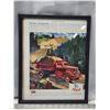 Image 1 : "Mack's Trucks" framed magazine cut out - 12"x15"