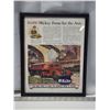 Image 1 : "White Motor Co." framed magazine cut out - 12"x15"