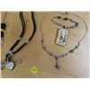 Image 2 : Lot of necklaces with earrings, bracelets with matching earrings