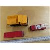 Image 1 : Tonka firetruck, buddy L dumpster struck and Esso safety grip tires (Esso) bus