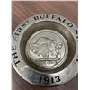 Image 2 : Buffalo silver tray - 5" across