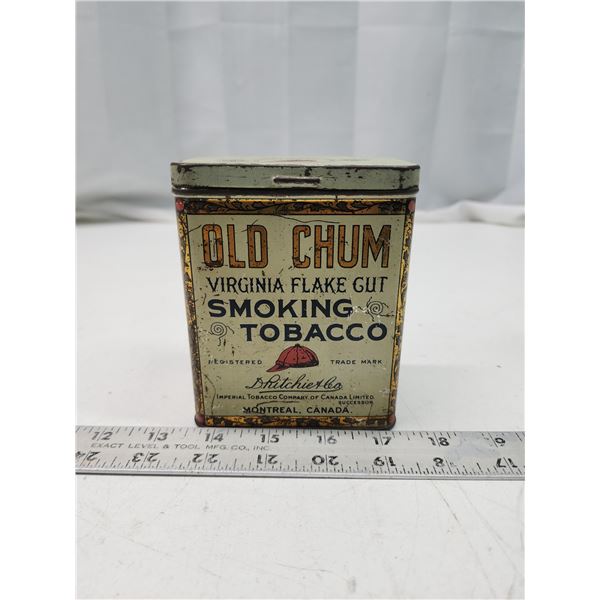 Old Chum tobacco tin - Schmalz Auctions