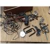Image 1 : assorted tools and hardware - sledge, nail puller, etc.