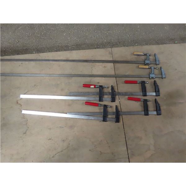 6 woodworking bar clamps