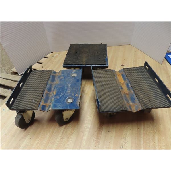 3 8"x8" furniture dollys