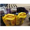 Image 4 : 3 totes of assorted auto fluids, ice melt, etc.