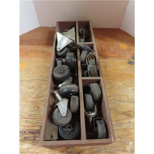 box of caster wheels
