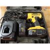 Image 1 : 18V Dewalt wireless drill with 2 batteries, charger and case