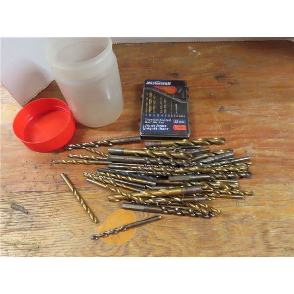 large lot of assorted drill bits