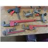 Image 3 : assorted clamps and pipe wrenches