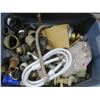 Image 2 : tote of plumbing hardware