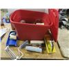 Image 1 : tote of painting supplies