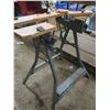Image 3 : folding sawhorse table - needs new top