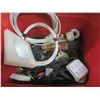 Image 2 : tote of coaxial cable, wiring, etc.