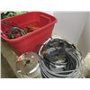 Image 1 : tote of assorted wiring