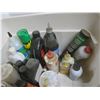 Image 5 : assorted auto fluids, paints, funnels, etc.