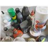 Image 6 : assorted auto fluids, paints, funnels, etc.