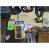 Image 3 : measuring tapes, stapler, laser level, moisture detector,etc