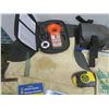 Image 4 : measuring tapes, stapler, laser level, moisture detector,etc