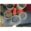 Image 4 : Tote of assorted nails and screws
