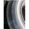 Image 4 : 3 tires and rims - 5 bolt E78-14, 5 bolt P225/70R14, and 5 bolt LT235/75R15