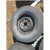 Image 5 : 3 tires and rims - 5 bolt E78-14, 5 bolt P225/70R14, and 5 bolt LT235/75R15