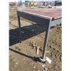 Image 3 : heavy duty shop table on casters - 94"x35"x35"H
