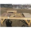 Image 1 : 2 wooden shop table - 102"x42"x35"H and 50"x38"x35"H