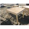 Image 5 : 2 wooden shop table - 102"x42"x35"H and 50"x38"x35"H