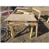 Image 8 : 2 wooden shop table - 102"x42"x35"H and 50"x38"x35"H