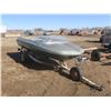 Image 1 : Glascon 14ft fibreglass boat and 1977 boat trailer VIN: SK400658638