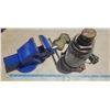 Image 1 : bench vise, 20 ton bottle jack, hatchet