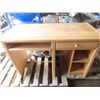 Image 1 : wooden desk 48" L x 30 T x 22" depth