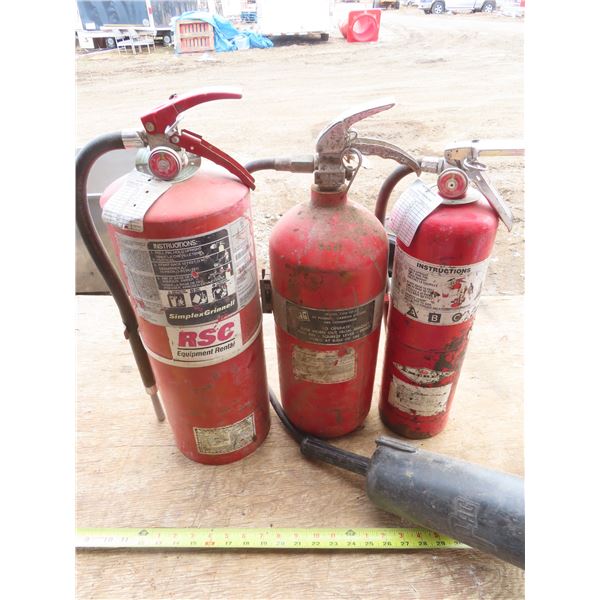 lot of 3 fire extinguishers