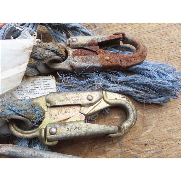 two 25'  safety ropes and tie ins