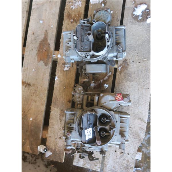 2 Holley carburetors