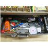 Image 8 : tackle box with large assortment of fish hooks, filet knives, etc.