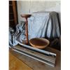 Image 1 : wooden stand , bowl , baseboard heater