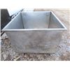 Image 2 : stainless steel kitchen tub on casters - 33.5"x32"x24"H