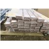 Image 2 : partial pallet of 294 LP Elements flat top fence pickets - 0.5"x5.3"x72", brown/mojave ridge