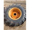 Image 1 : two 18.4x26 10ply tractor tires and rims good condition