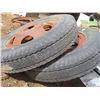 Image 5 : two 750x20 tires and rims from 50's chevy good condition