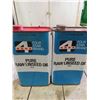 Image 2 : two 4 star oil can 40floz - empty