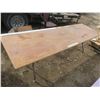 Image 1 : long wooden folding table - 96"x29"x30"H
