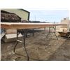Image 3 : long wooden folding table - 96"x29"x30"H