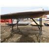 Image 3 : round wooden folding table - 72"x60"x30"H