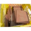 Image 2 : lot of 6"x6" tiles in milk crate and plastic tub
