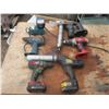Image 1 : lot of cordless tools (untested) - 2 have batteries, 1 extra battery and charger