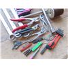 Image 3 : large wrenches , hand tools , tire iron , hard hat